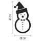 Χριστουγεννιάτικη διακόσμηση LED 5xLED/2xAA χιονάνθρωπος
