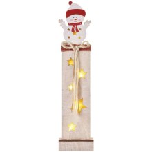 Χριστουγεννιάτικη διακόσμηση LED 7xLED/2xAA χιονάνθρωπος