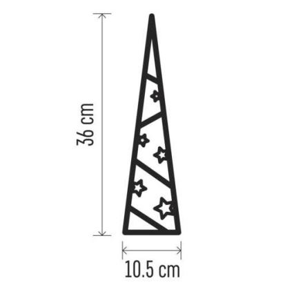 Χριστουγεννιάτικη διακόσμηση LED 8xLED/2xAA