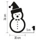 Χριστουγεννιάτικη διακόσμηση LED εξωτερικού χώρου 40xLED/2,1W/230V IP44 χιονάνθρωπος