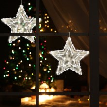 Χριστουγεννιάτικη διακόσμηση παραθύρου LED 35xLED/3xAA θερμό λευκό