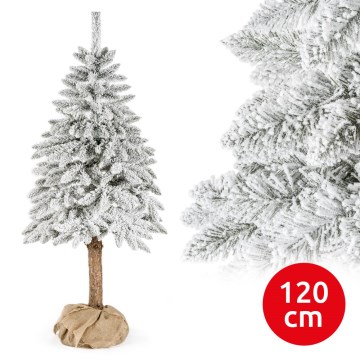 Χριστουγεννιάτικο δέντρο on a trunk NATURAL WITH SNOW 120 cm ερυθρελάτη