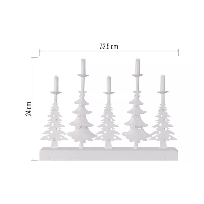 Χριστουγεννιάτικο κερί LED LED/2xAA λευκό
