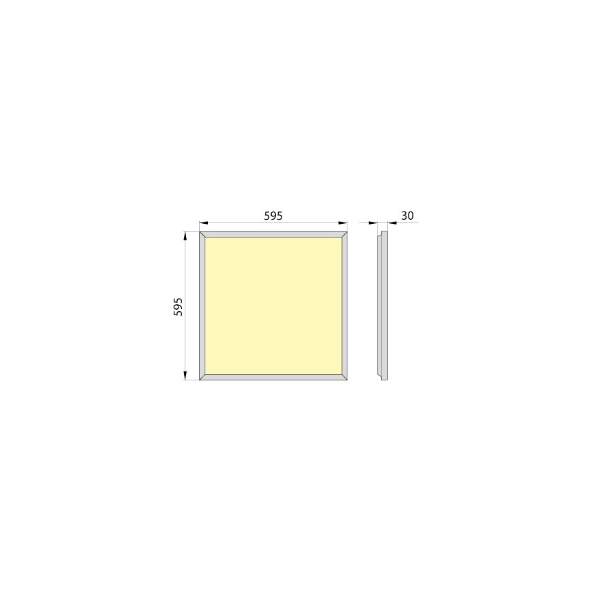 Χωνευτό πάνελ οροφής LED OREGA PLUS 60 LED/50W/230V 4000K IP40