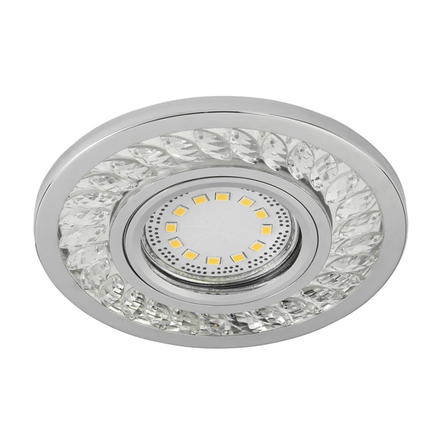 Χωνευτό φως EYE 1xGU10/50W + LED/3W/230V