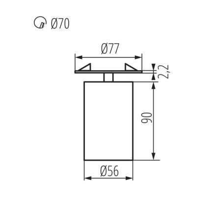 Χωνευτό φως σποτ CHIRO 1xGU10/35W/230V μαύρο