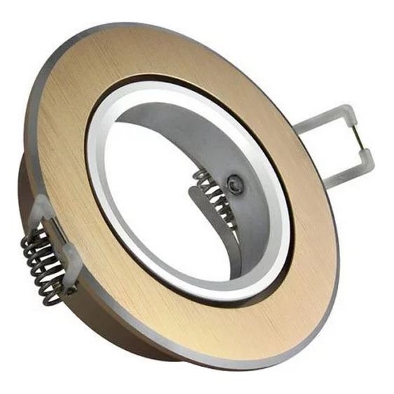 Χωνευτό φωτιστικό EAST OPAL 1xGU10/8W/230V διάμετρος 8,5 cm χρυσαφί