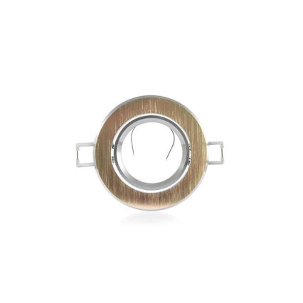 Χωνευτό φωτιστικό EAST OPAL 1xGU10/8W/230V διάμετρος 8,5 cm χρυσαφί