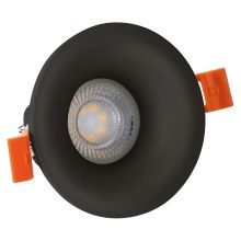 Χωνευτό φωτιστικό FIALE 1xGU10/35W/230V στρογγυλό μαύρο