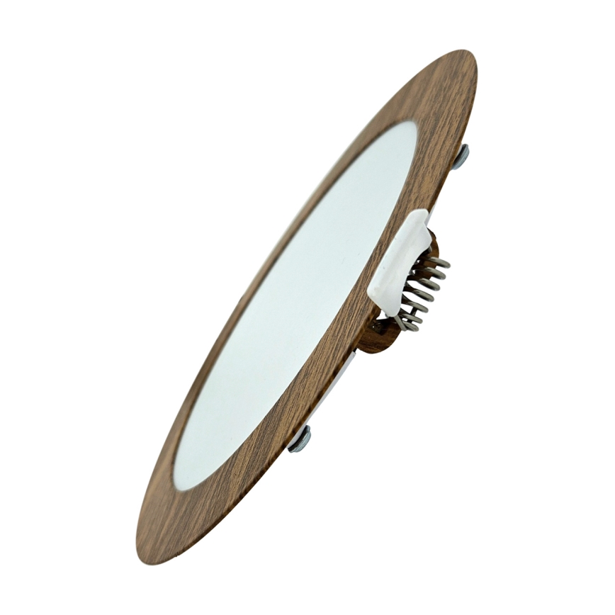 Χωνευτό Φωτιστικό LED CIRCLE LED/12W/230V 4200K διάμετρος 16,7 cm καφέ