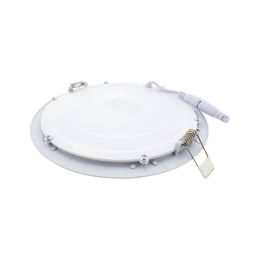 Χωνευτό Φωτιστικό LED CIRCLE LED/15W/230V 6500K διάμετρος 18,8 cm λευκό