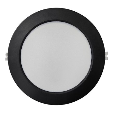 Χωνευτό Φωτιστικό LED CIRCLE LED/18W/230V 4000K διάμετρος 22 cm μαύρο