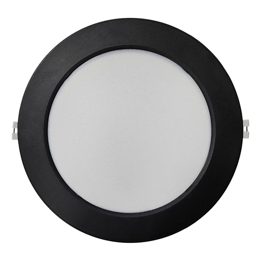 Χωνευτό Φωτιστικό LED CIRCLE LED/18W/230V 4000K διάμετρος 22 cm μαύρο