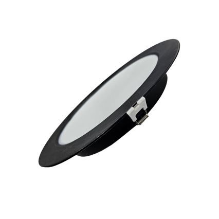 Χωνευτό Φωτιστικό LED CIRCLE LED/18W/230V 4000K διάμετρος 22 cm μαύρο