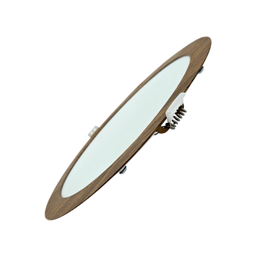 Χωνευτό Φωτιστικό LED CIRCLE LED/18W/230V 4200K διάμετρος 22 cm καφέ