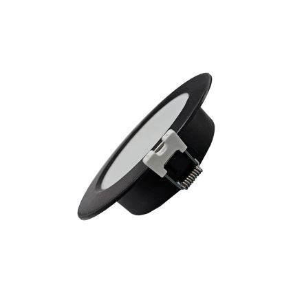 Χωνευτό Φωτιστικό LED CIRCLE LED/3W/230V 4000K διάμετρος 9 cm μαύρο