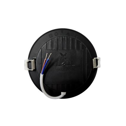 Χωνευτό Φωτιστικό LED CIRCLE LED/6W/230V 4000K διάμετρος 12 cm μαύρο
