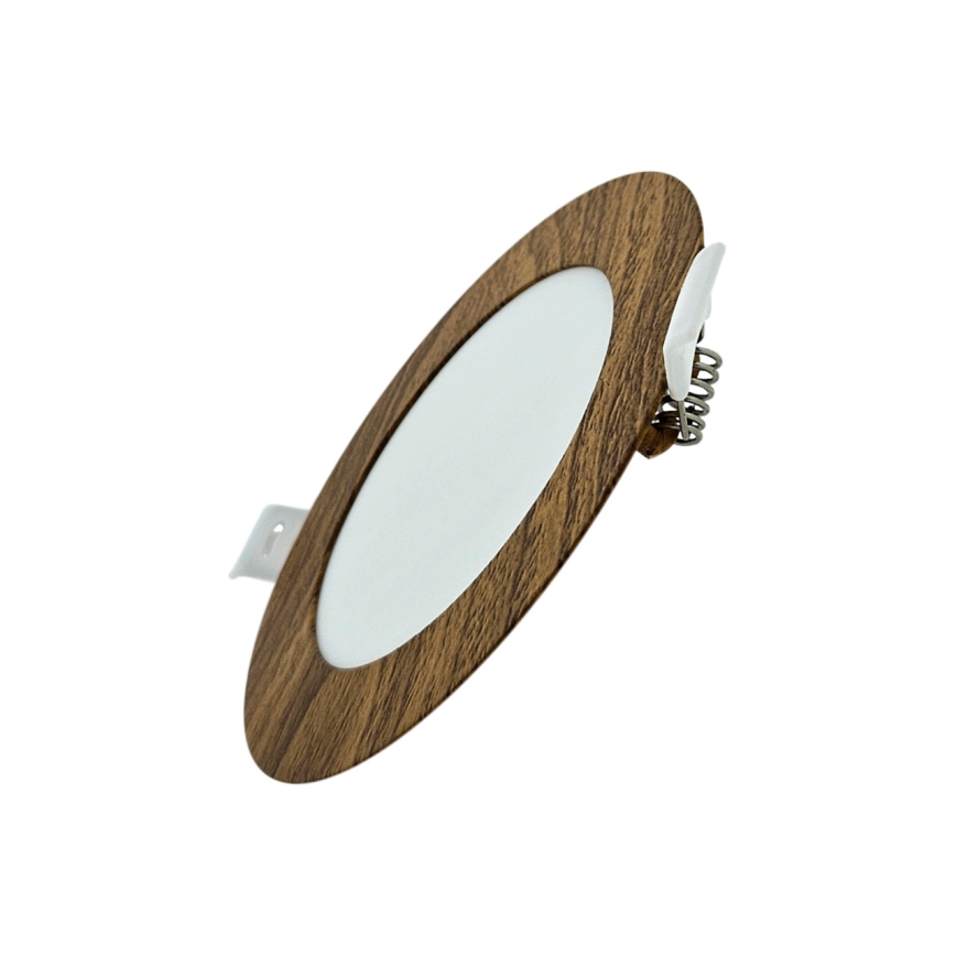 Χωνευτό Φωτιστικό LED CIRCLE LED/6W/230V 4200K διάμετρος 11,8 cm καφέ