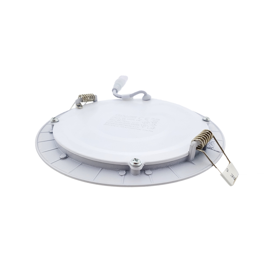 Χωνευτό Φωτιστικό LED CIRCLE LED/9W/230V 6500K διάμετρος 14,5 cm λευκό