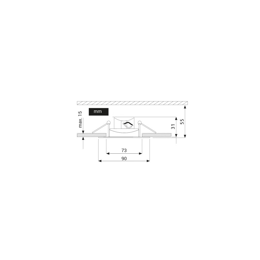 Χωνευτό Φωτιστικό LED EYE LED/5W/230V 3000K