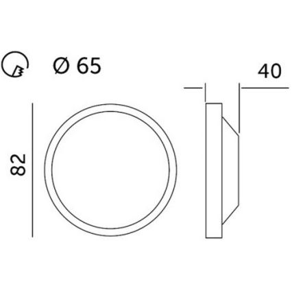 Χωνευτό Φωτιστικό LED HALO LED/5W/230V 3000K