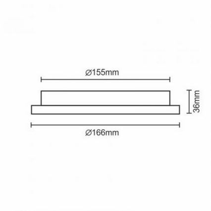 Χωνευτό Φωτιστικό LED LED/12W/230V IP40