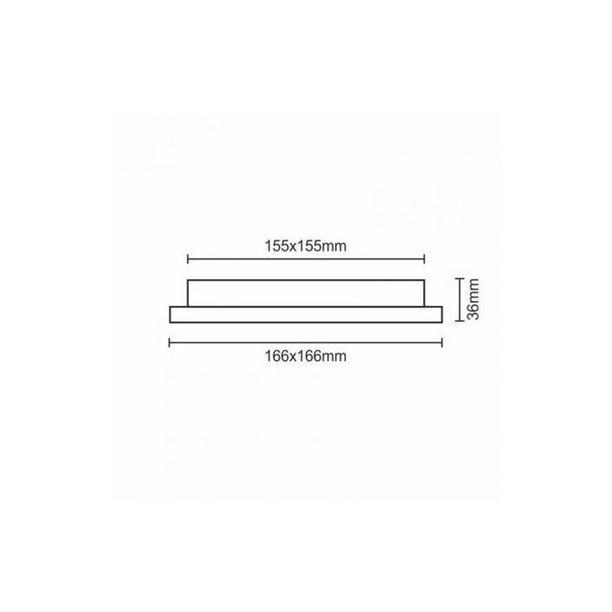 Χωνευτό Φωτιστικό LED LED/12W/230V IP40