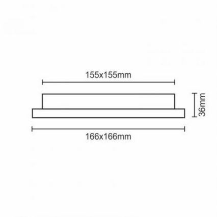 Χωνευτό Φωτιστικό LED LED/12W/230V IP40