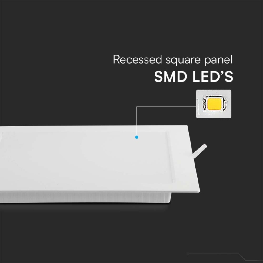 Χωνευτό Φωτιστικό LED LED/18W/230V 22x22 cm 4000K λευκό