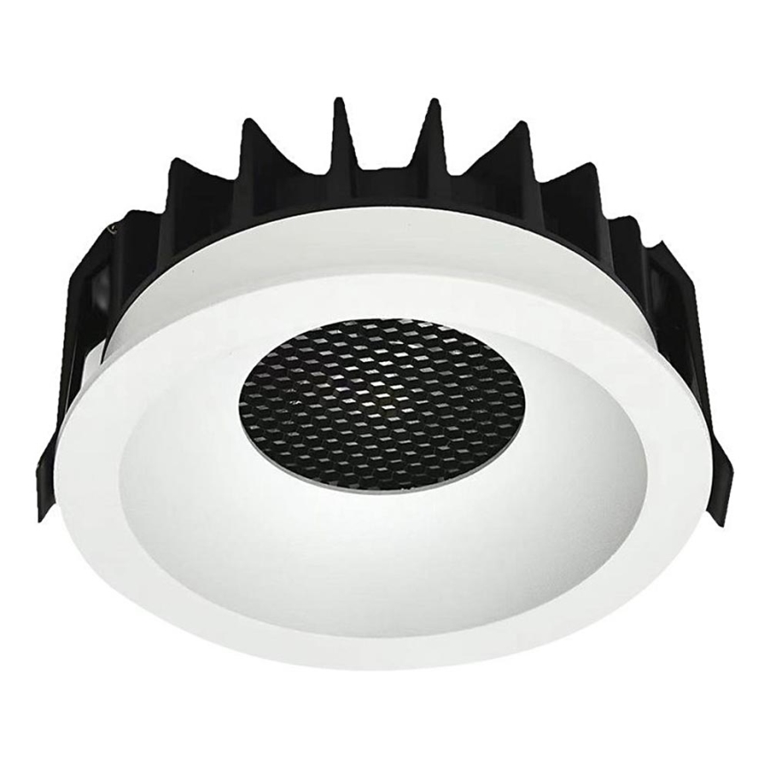 Χωνευτό Φωτιστικό LED LED/18W/230V 3000/4000/6400K διάμετρος 10,6 cm λευκό