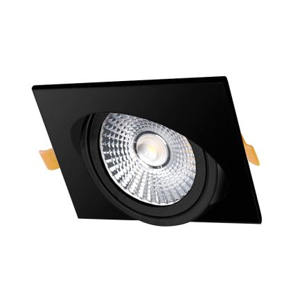 Χωνευτό Φωτιστικό LED LED/6W/230V 3000K 8,5x8,5 cm μαύρο