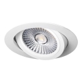 Χωνευτό Φωτιστικό LED LED/6W/230V 3000K διάμετρος 8,5 cm λευκό