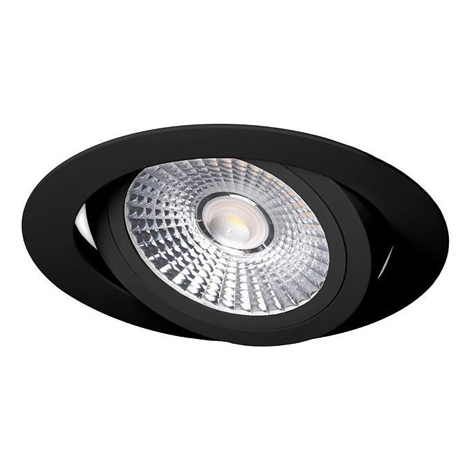 Χωνευτό Φωτιστικό LED LED/6W/230V 3000K διάμετρος 8,5 cm μαύρο