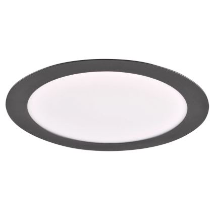 Χωνευτό Φωτιστικό LED RIGEL LED/14W/230V 4000K διάμετρος 22 cm μαύρο