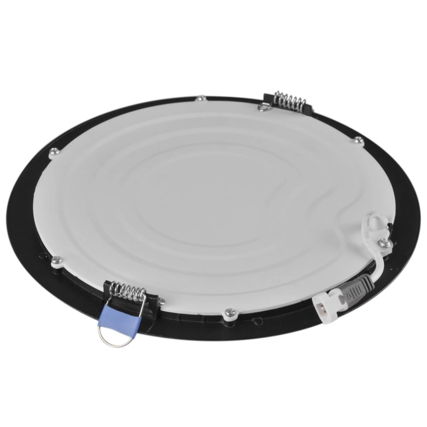 Χωνευτό Φωτιστικό LED RIGEL LED/14W/230V 4000K διάμετρος 22 cm μαύρο