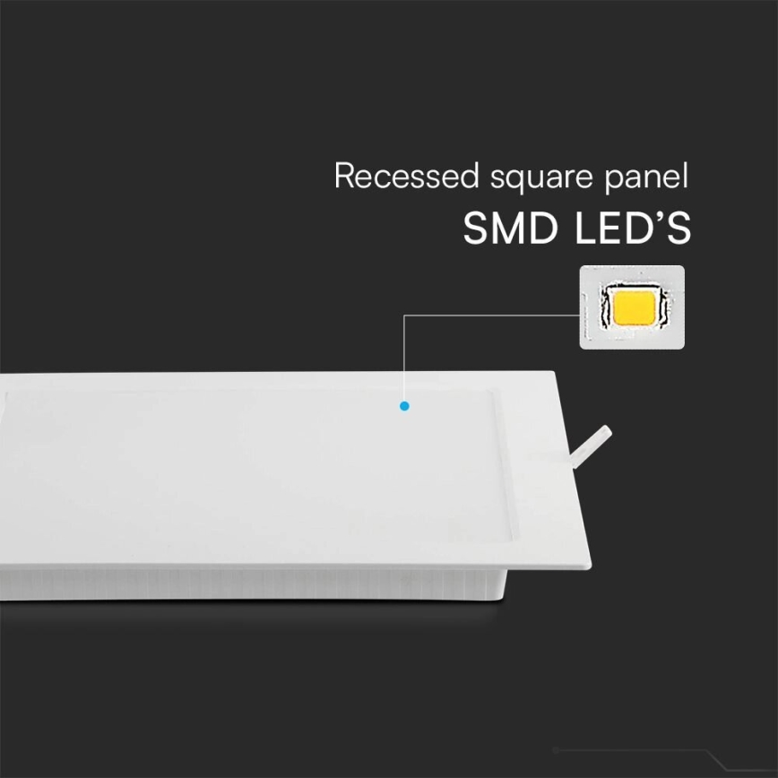 Χωνευτό Φωτιστικό LED SAMSUNG CHIP LED/24W/230V 6500K 29,5x29,5 cm λευκό