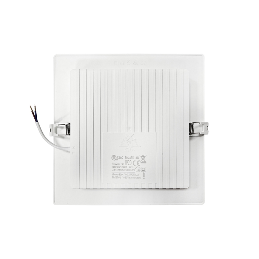 Χωνευτό Φωτιστικό LED SQUARE LED/18W/230V 4000K 22x22 cm λευκό