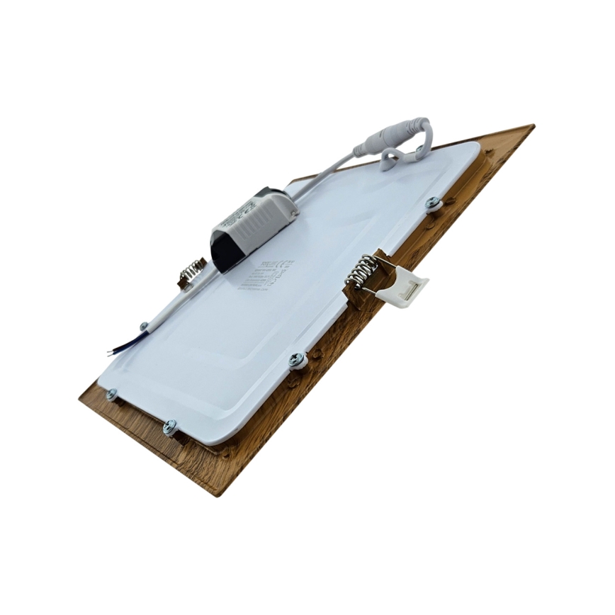 Χωνευτό Φωτιστικό LED SQUARE LED/18W/230V 4200K 22x22 cm καφέ