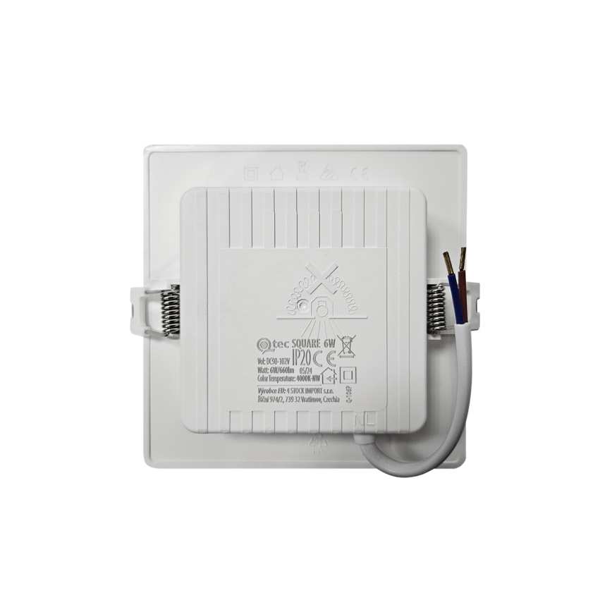 Χωνευτό Φωτιστικό LED SQUARE LED/6W/230V 4000K 12x12 cm λευκό