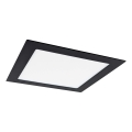 Χωνευτό Φωτιστικό LED VEGA LED/18W/230V 2900/3900/5800K 22,5x22,5 cm μαύρο