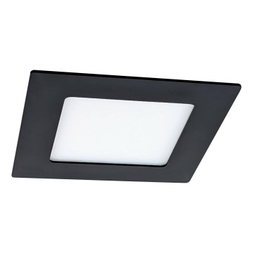 Χωνευτό Φωτιστικό LED VEGA LED/6W/230V 2900/3900/5800K 12,5x12,5 cm μαύρο