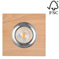 Χωνευτό Φωτιστικό LED VITAR 1xGU10/5W/230V CRI 90 δρυς – FSC πιστοποιημένο
