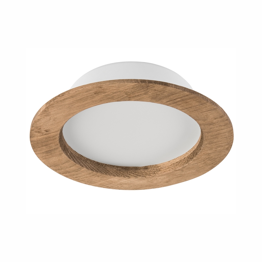 Χωνευτό Φωτιστικό LED WOODY SPOT LED/12,5W/230V 3000K καρυδιά ø 16 cm