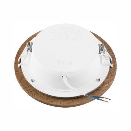 Χωνευτό Φωτιστικό LED WOODY SPOT LED/12,5W/230V 3000K καρυδιά ø 16 cm
