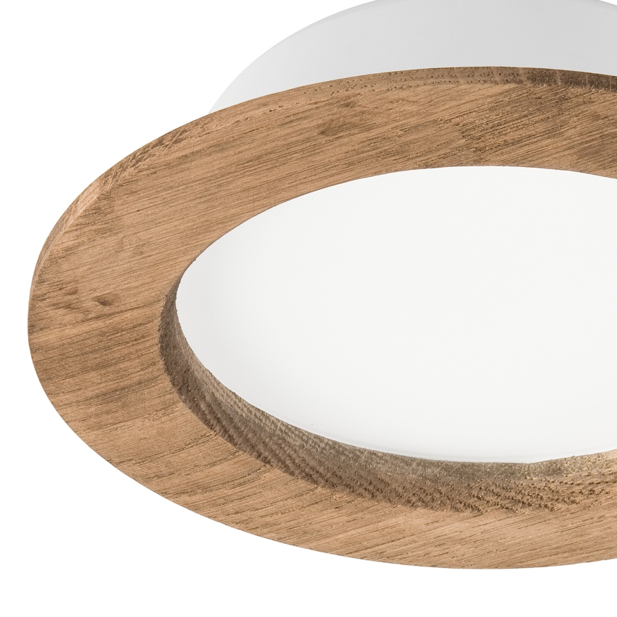 Χωνευτό Φωτιστικό LED WOODY SPOT LED/12,5W/230V 3000K καρυδιά ø 16 cm