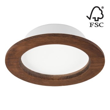 Χωνευτό Φωτιστικό LED WOODY SPOT LED/12,5W/230V 3000K κεράσι ø 16 cm