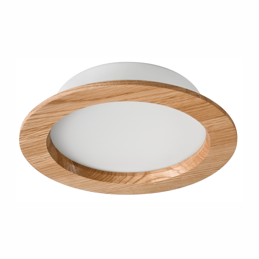 Χωνευτό Φωτιστικό LED WOODY SPOT LED/16,5W/230V 4000K δρυς ø 18,5 cm