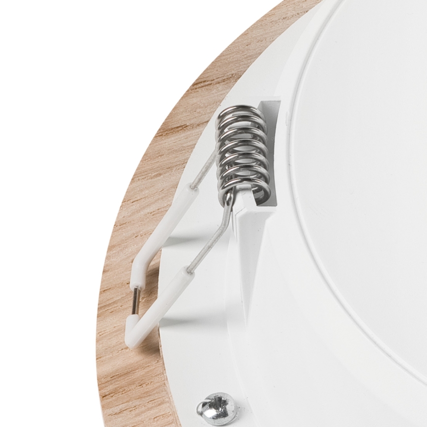 Χωνευτό Φωτιστικό LED WOODY SPOT LED/16,5W/230V 4000K δρυς ø 18,5 cm