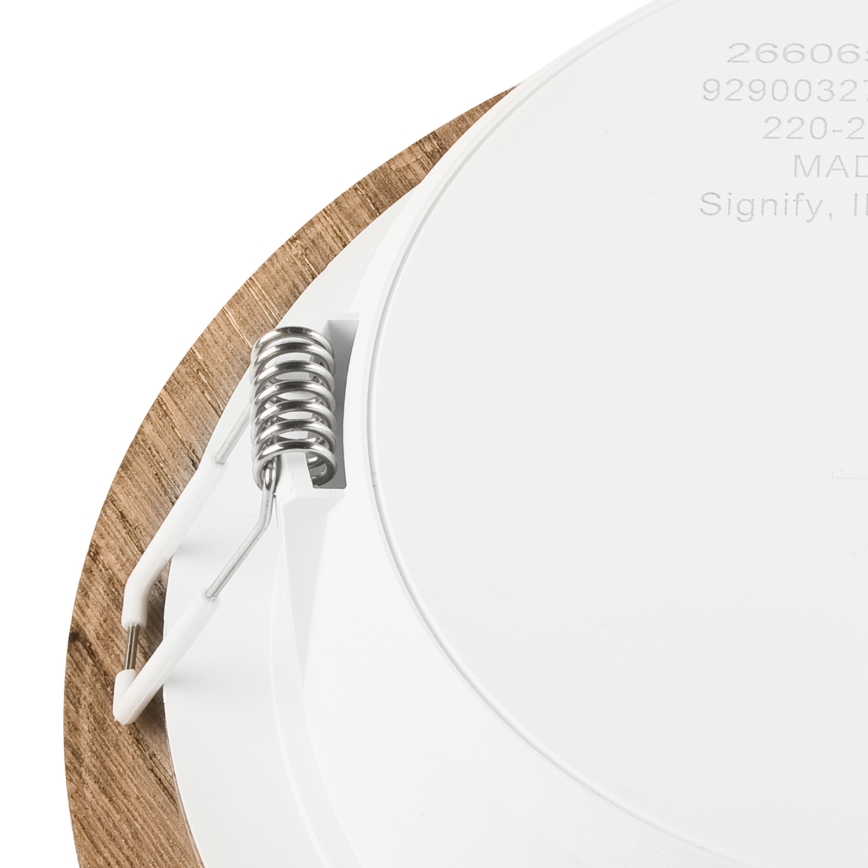 Χωνευτό Φωτιστικό LED WOODY SPOT LED/16,5W/230V 4000K καρυδιά ø 18,5 cm