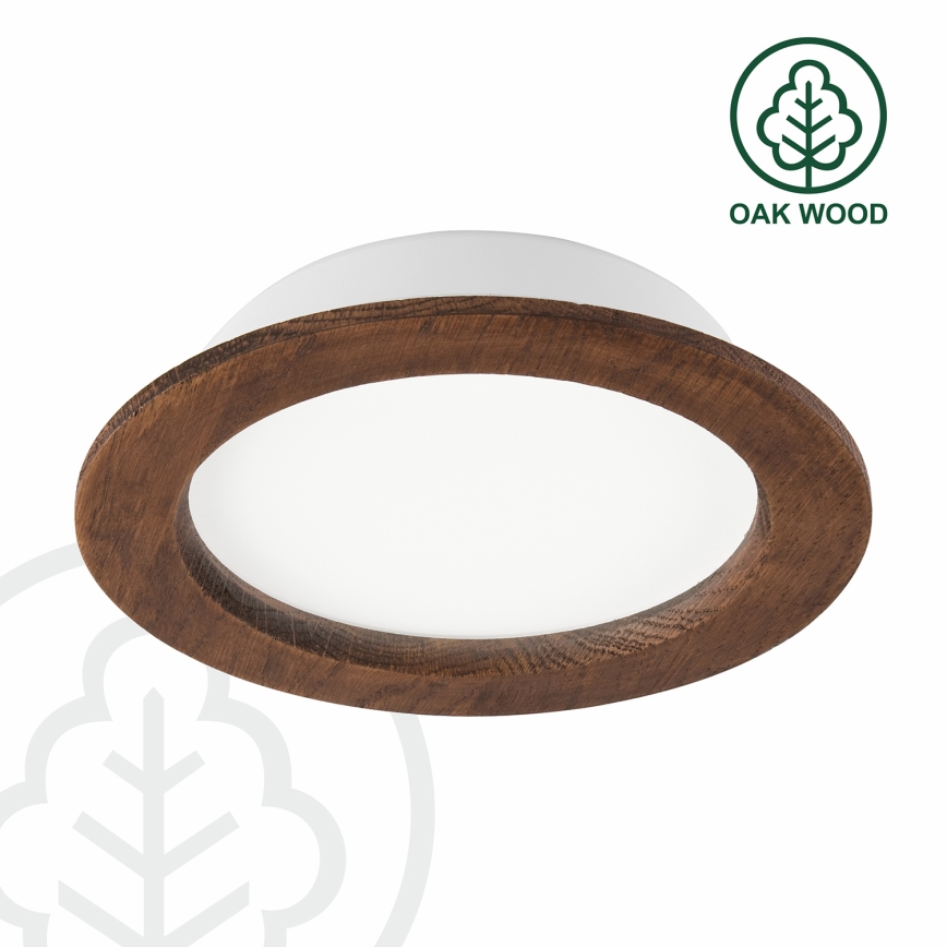 Χωνευτό Φωτιστικό LED WOODY SPOT LED/16,5W/230V 4000K κεράσι ø 18,5 cm